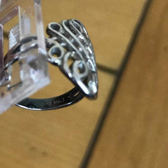 Celtic Infinity Knot Ring Open Weave Design Vintage 90s 875 Silver PAJ Size 5 - Picture 5 of 9